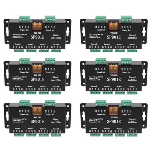 Uooduby 6X SP901E LED Pixel WS2812B WS2811 SPI Signal Verstärker Verstärker für WS2813 SK6812 WS2815 WS2801 SK9822 Usw. Alle RGB von Uooduby