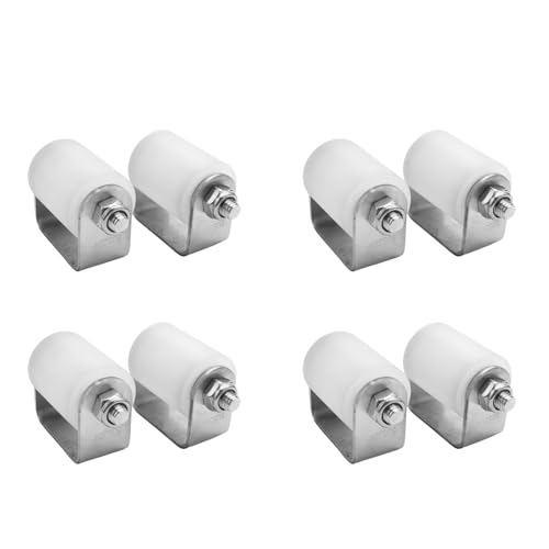 Uooduby 8 Stück Führung Rolle 3 Hartes Nylon Führung Rolle Schwer Lastung Lagerung Seiten Rolle von Uooduby