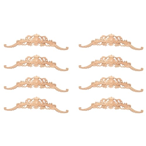 Uooduby 8X Vintage Pflanze Geschnitzt Ecke Applique Schmücken Rahmen Kabinett Kamin Tür Möbel Dekorative Figuren von Uooduby