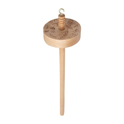 Uooduby Garn-Werkzeug „Drop Spindle“ Aus und Hartholz, für Anfänger und Fortgeschrittene, Perfekt für die Garnherstellung und zum Nähen von Uooduby