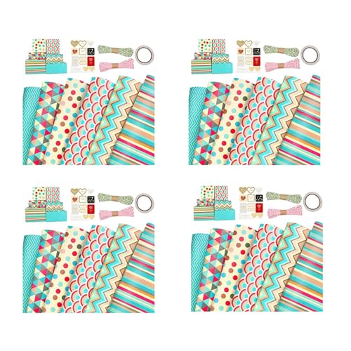 Uooduby Geschenk Papier, für Weihnachten Geburtstags Feier Geschenk Papier Set 24 Stück Geschenk Papiere, Geschenk Papier Uooduby Geschenk Papier, für Weihnachten Geburtstags Feier Geschenk Papier Set 24 Stück Geschenk Papiere, Geschenk Papier von Uooduby