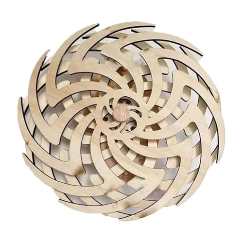 Uooduby Handgefertigte Retro Dynamische Skulptur Dynamische Wandkunst Heimdekoration Kunsthandwerk A von Uooduby