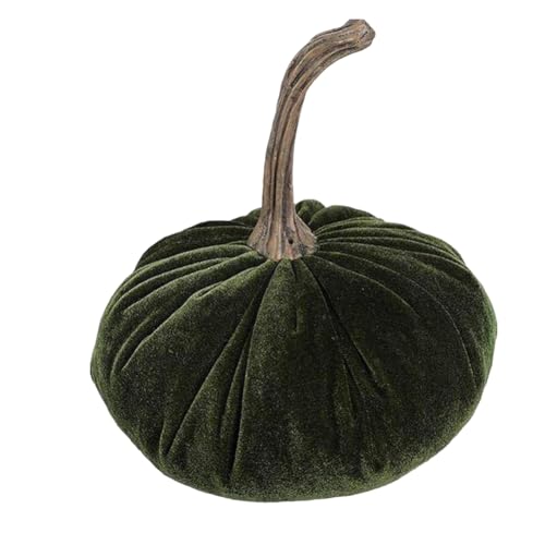 Uooduby Herbstdekoration Aus Kürbis, Country-Simulationskürbis mit Echtem Stiel, Weiche Füllung Aus Stoff, Kürbis, Halloween-Dekoration von Uooduby