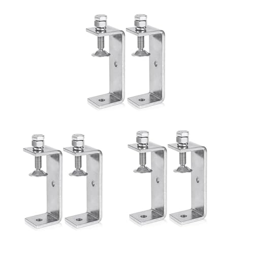 Uooduby Hochleistungsklemme, Metall-C-Klemme, Holzbearbeitungs-C-Klemme mit Breiter BackenöFfnung (130 Mm), 6 StüCk von Uooduby