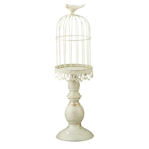 Uooduby Kerzenhalter im Vintage-Stil, Vogelkäfig, für Hochzeit, Tischdekoration, Requisiten, Hochzeitsdekoration, Kerzenhalter Aus Metall, Einfache Installation, L von Uooduby