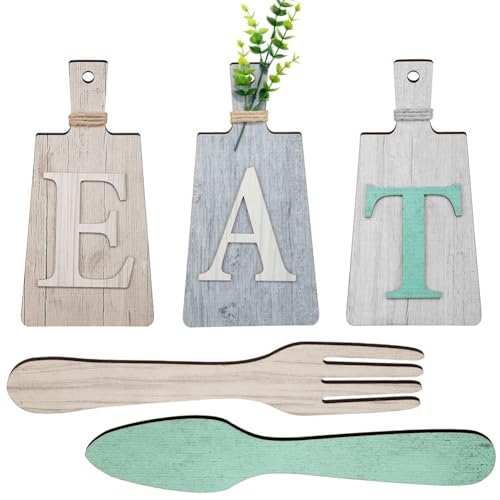 Uooduby Schneidebrett-Essensschild-Set zum Aufhängen, Kunstküche, Essensschild, und, Wand- und Küchendekoration, eine Langlebige, Einfache Installation Uooduby Schneidebrett-Essensschild-Set zum Aufhängen, Kunstküche, Essensschild, und, Wand- und Küchendekoration, eine Langlebige, Einfache Installation von Uooduby