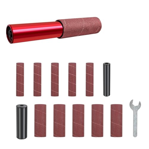 Uooduby Spindelschleifer-Adapter für Bohrmaschine, Handschleifwalze Aus Gummi, Sechskantaufsatz für Bohrmaschinenfutter von Uooduby
