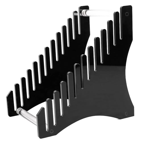 Uooduby Vinyl-Schallplatten-Aufbewahrungshalter, Vinyl-Schallplattenständer, Vinyl-Schallplatten-Tisch-Präsentationsständer, Schwebendes Acryl-Schallplattenregal B, Langlebig von Uooduby