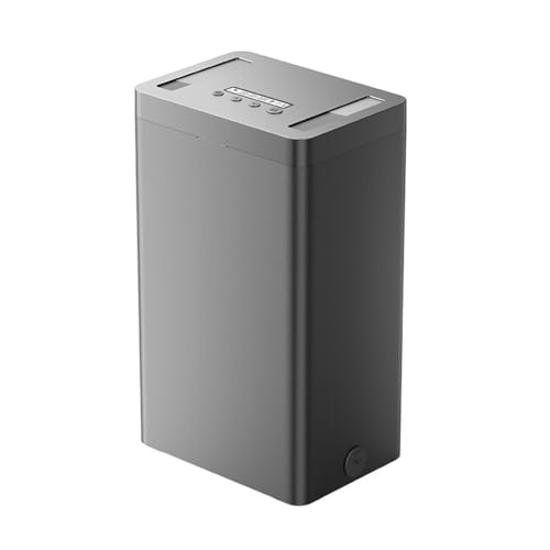 Uooduby Zeitgesteuerte Metall-Schlossbox, Handy-Schlossbox mit selbstgesteuertem Schließfach mit Zeitentriegelung (schwarz) von Uooduby