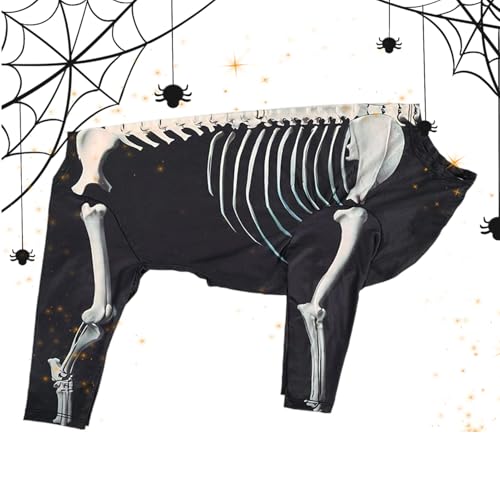 Uoqpty Haustierkostüme, Halloween Haustier Kostüme Skelett, Atmungsaktive Kostüme Für Halloween Thanksgiving Weihnachten Und Festivalsaison Uoqpty Haustierkostüme, Halloween Haustier Kostüme Skelett, Atmungsaktive Kostüme Für Halloween Thanksgiving Weihnachten Und Festivalsaison von Uoqpty