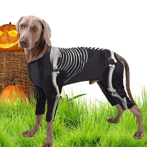 Uoqpty Hundekostüme - Halloween Hundekostüme Skelett Outfit - Atmungsaktives Cosplay Kostüm für Herbst Thanksgiving Weihnachten Uoqpty Hundekostüme - Halloween Hundekostüme Skelett Outfit - Atmungsaktives Cosplay Kostüm für Herbst Thanksgiving Weihnachten von Uoqpty