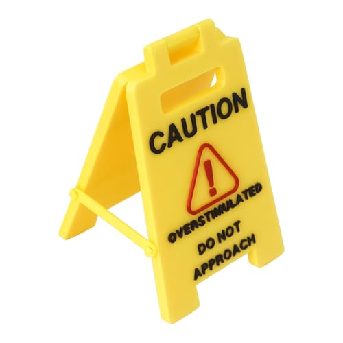 Uoqpty Lustiges Schreibtisch-Warnschild, Miniatur Warnhinweis Deko-Objekte, Humorvolle 3D-Druck Dekotafel für Büro und Zuhause Uoqpty Lustiges Schreibtisch-Warnschild, Miniatur Warnhinweis Deko-Objekte, Humorvolle 3D-Druck Dekotafel für Büro und Zuhause von Uoqpty