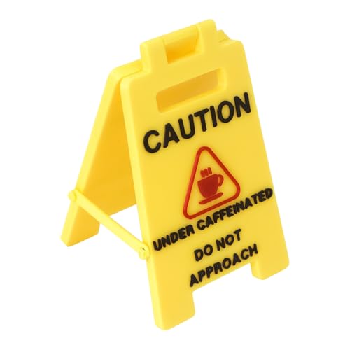Uoqpty Lustiges Schreibtisch-Warnschild, Warnhinweis Deko Für Arbeitsplatz, Originelle 3D-Druck Deko Für Männer Kollegen Büro Zuhause Geburtstag Geschenkidee von Uoqpty