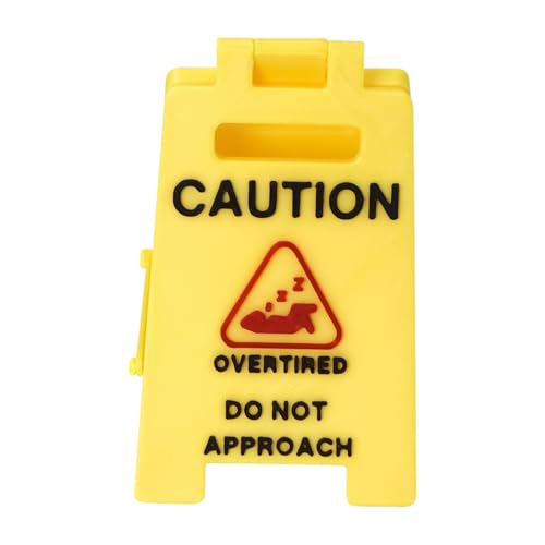 Uoqpty Schreibtisch Warnschild,Miniatur Warnhinweis Deko-Objekte - 3D Gedruckte Schreibtischdekoration Für Kollegen Angestellte Büro Uoqpty Schreibtisch Warnschild,Miniatur Warnhinweis Deko-Objekte - 3D Gedruckte Schreibtischdekoration Für Kollegen Angestellte Büro von Uoqpty