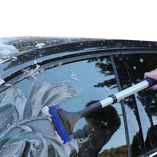 Uozonit Faltbare Schaufel – Schaufel für Schneeschaufeln – Schneeschaufel mit verdicktem Schwammgriff zum Enteisen von Autos, LKWs und Schneeräumen von Uozonit