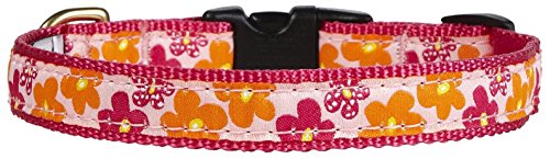 Up Country FLO-C-S Flower Power Hundehalsband, Schmal 5/8 inch, S von Up Country