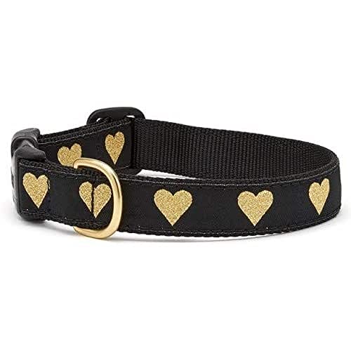 Up Country Hog-C-M Heart of Gold Hundehalsband M Breit (1") von Up Country