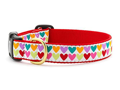 Up Country PHT-C-M Pop Hearts Hundehalsband, Breit 1 inch, M von Up Country