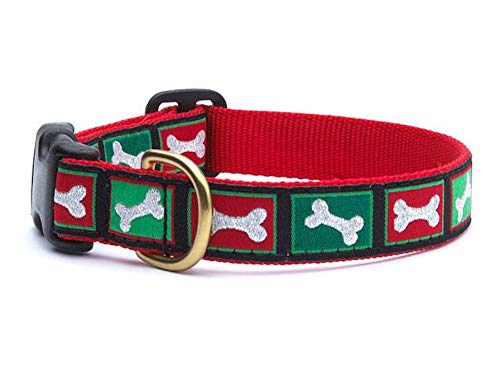 Up Country XBO-C-XS Christmas Bones Hundehalsband Schmal, 5/8", XS von Up Country
