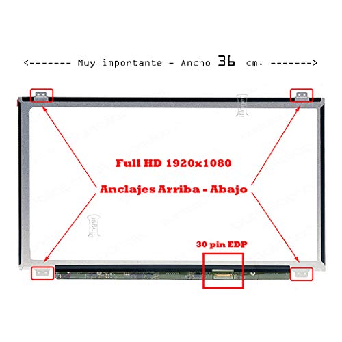 Unbekanntes Display für N156HCA-EAA 15.6 Full HD 1920x1080 30PIN EDP Teil PORTATIL von Up Mask