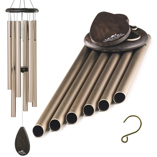 UpBlend Outdoors Großes Windspiel - das Klassische Havasu ist 96,5 cm Gesamtlänge - handgestimmt und schön als Geschenk oder für Ihre Terrasse, Garten und Außendekoration von UpBlend Outdoors
