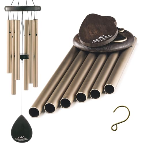 UpBlend Outdoors Wind Chime - The Classic Gold Havasu is 28” Total Length - Hand-Tuned and Beautiful as a Gift or for Your Patio, Garden, and Outdoor Home décor von UpBlend Outdoors