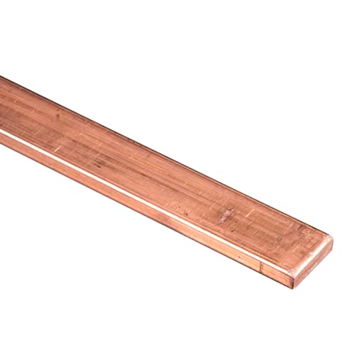 UpGBRF Kupferstangen T2 Kupferstange Kupfer Bar Flachstange Kupfer Blech Für Industrielle Maschinen- Und Anlagenfertigung, Länge 50cm,Thick:8mm,Width:30mm von UpGBRF