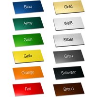 1x Namensschild Selbstklebend - 12 Farben 60x15mm Briefkasten Namensschilder Klingelschild Wetterfest Türschild/Briefkastenschild von UpSideMinds
