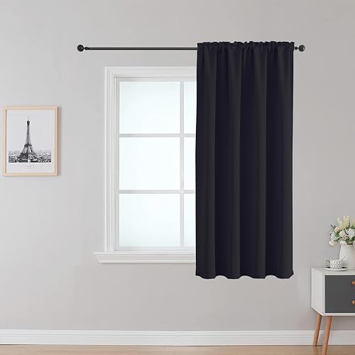 Upcortinassi Feuerfester Verdunkelungsvorhang Verdunkelungsvorhang, Testzertifizierung NFPA701, Stangentasche oben, Schwarz, 106,7 x 160 cm, 1 Stück Panel Upcortinassi Feuerfester Verdunkelungsvorhang Verdunkelungsvorhang, Testzertifizierung NFPA701, Stangentasche oben, Schwarz, 106,7 x 160 cm, 1 Stück Panel von Upcortinassi