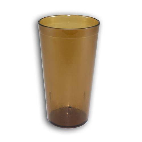 New, 16 oz. Restaurant Tumbler Beverage Cup, Stackable Cups, Break-Resistant Commmerical Plastic, Set of 6 - Amber by Update International von Update International