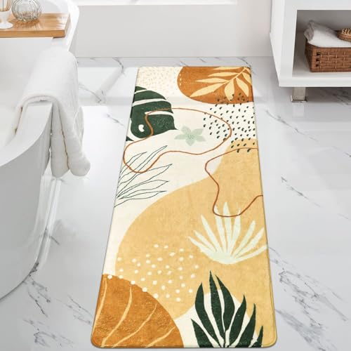 Uphome Badezimmerläufer Teppich Modern Abstrakt Lange Badematte Rutschfest Niedlich Bunte Badteppiche Weicher Samt Maschinenwaschbar Fußmatten Ästhetisches Design für Badewanne Dusche Waschbecken, Uphome Badezimmerläufer Teppich Modern Abstrakt Lange Badematte Rutschfest Niedlich Bunte Badteppiche Weicher Samt Maschinenwaschbar Fußmatten Ästhetisches Design für Badewanne Dusche Waschbecken, von Uphome