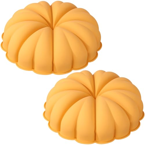Upiulote Silikonformen zum Backen von 2pcs 9, 5x3.4in 3D-Lebensmittel-Kürbis-Silikonform Mikrowelle & Spülmaschine Safes Halloween-Dekor für Kuchenkochen Upiulote Silikonformen zum Backen von 2pcs 9, 5x3.4in 3D-Lebensmittel-Kürbis-Silikonform Mikrowelle & Spülmaschine Safes Halloween-Dekor für Kuchenkochen von Upiulote
