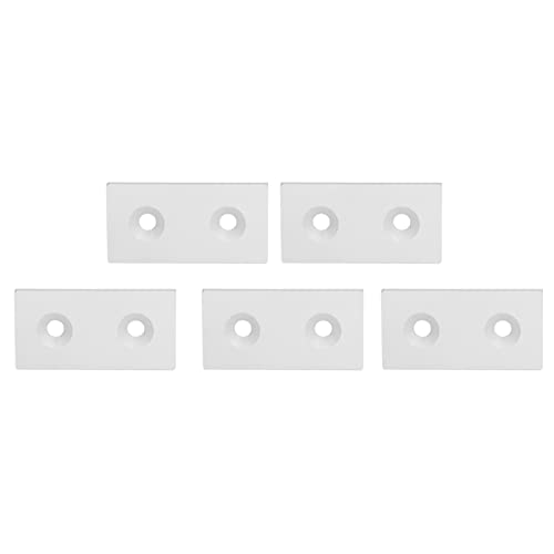 Uplory 5pcs Aluminium -Profil -Endkappe, Legierungsmetallabdeckplatte Lineare Bewegungsteile 4080 Doppellöcher Anodierte Legierungsabdeckplatte für CNC -Maschinen 3D -Drucker Indus (Silber) von Uplory
