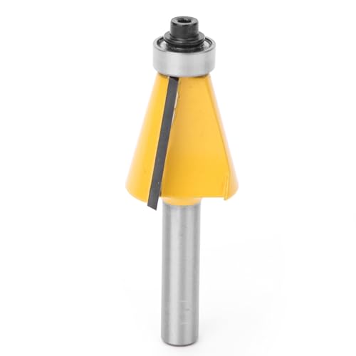 Uplory 8mm Shank Chamfer Bevel Edging Router Bit Woodworking Milling Cutter for Woodworking Carpenter Tool (15°) von Uplory