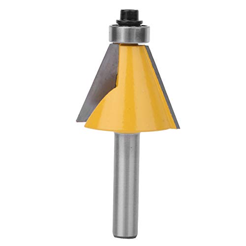 Uplory 8mm Shank Chamfer Bevel Edging Router Bit Woodworking Milling Cutter for Woodworking Carpenter Tool (22.5°) von Uplory