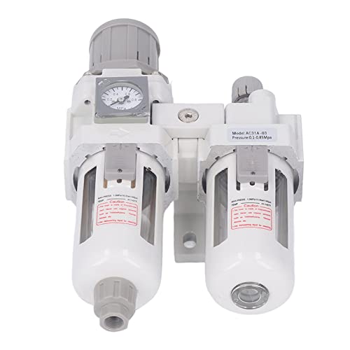 Uplory Air Pressure Regulator Oil Water Separator Filter,G3/8in Drying System Control Valve Easy Install 5 40μm Filtering Accuracy for Stable Input von Uplory