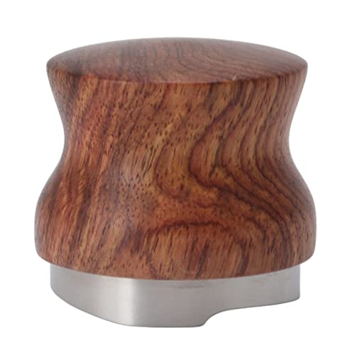 Uplory Coffee Distributor,Espresso Distributor Tool Stainless Steel Rosewood Coffee Tamper Leveler for Coffee Accessories Adjustable Depth (53mm / 2.1in) von Uplory
