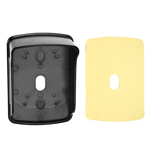 Uplory Door Access Control Machine Regenfischabdeckung, Türverriegelungssicherheitssystem Schutzschale Schwarz mit Pasteplatine von Uplory