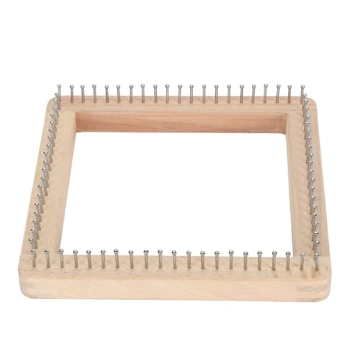 Uplory Wooden Knitting,Professional DIY Hand Crafted Knitting Board Mini Knitting Board Weaving Pegs Crochet Needlework Tools for Weaving Hat Scarf Shawl for Children Adults (20 * 20cm) von Uplory