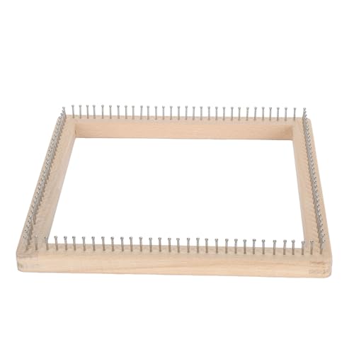 Uplory Wooden Knitting,Professional DIY Hand Crafted Knitting Board Mini Knitting Board Weaving Pegs Crochet Needlework Tools for Weaving Hat Scarf Shawl for Children Adults (30 * 30cm) von Uplory
