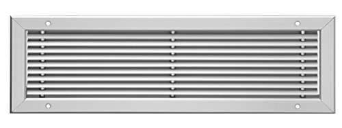 Linear-Lamellengitter Aluminium 1000 x 200 mm Lüftungsgitter von Upmann
