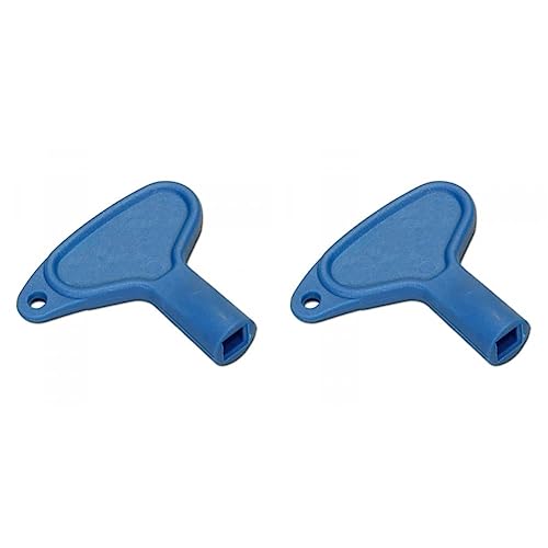 Upmann Vierkantschlüssel,20150,7 AA8mm, Kunststoff,Blau (Packung mit 2) von Upmann