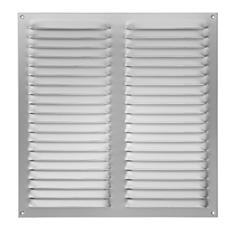 Wetterschutzgitter Aluminium eckig 400 x 200 mm Aluminium eloxiert Lüftungsgitter von Upmann