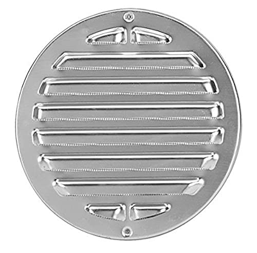 Wetterschutzgitter aufschraubbar rund 150 mm, Edelstahl V2A gebürstet Wetterschutzgitter aufschraubbar rund 150 mm, Edelstahl V2A gebürstet von Upmann