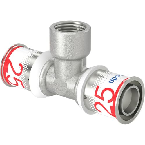 Uponor S-Press PLUS MLC T-Stück mit IG 25mm x 1/2" x 25mm von Uponor