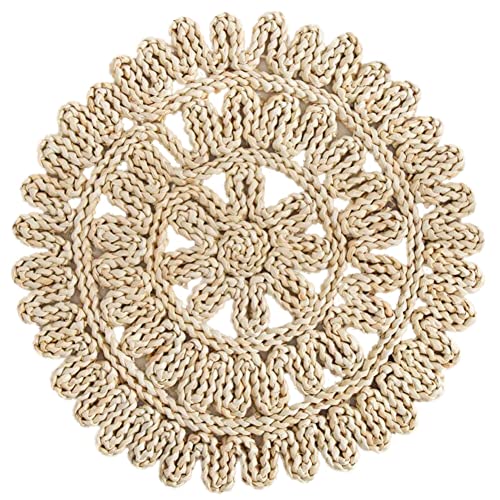 Rattan-Untersetzer,Platzset aus Seegras 30cm Rund Geflochten Tischsets Stroh Tischset Hochwertige Handgefertigte Platzdeckchen Tassenmatten Tischuntersetzer für Getränke, Teetassen Esstisch und Küche Rattan-Untersetzer,Platzset aus Seegras 30cm Rund Geflochten Tischsets Stroh Tischset Hochwertige Handgefertigte Platzdeckchen Tassenmatten Tischuntersetzer für Getränke, Teetassen Esstisch und Küche von Uposao