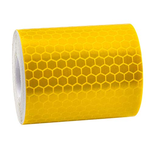 Reflektorband selbstklebend,1 Rollen 5cm*3m Auto Reflektierendes Sicherheitsband Aufkleber für Sicherheit Warnung für Nachts Fahren Sicherheit zur Markierung Warnklebeband Klebeband für Motorräder von Uposao