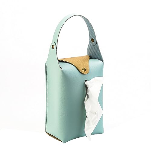 Taschentuchhalter Fürs Auto,Taschentuchbox Zum Aufhängen wasserdichte Serviettenhülle Aus Pu-Leder Tragbare Taschentuchbeutel Für Zuhause, Büro Und Auto von Uposao