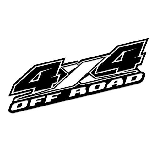 2 Stück Autoaufkleber 4x4 Off Road Aufkleber Four Wheel Drive Aufkleber Auto Karosserie Seitenaufkleber PVC Stickers Aufkleber für Auto Offroad SUV LKW Pickup von Uposao