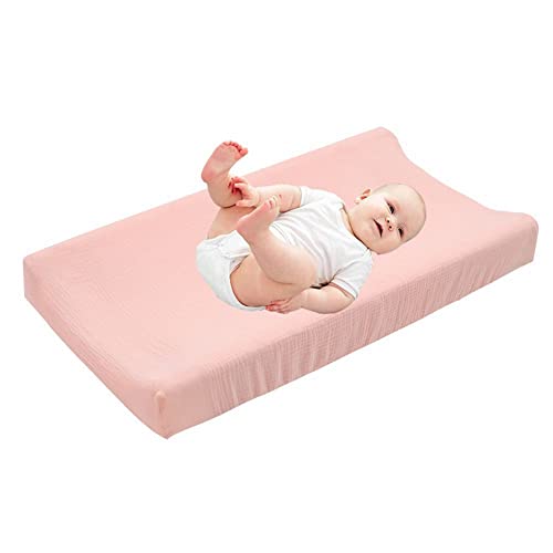 Uposao Baby Bezug für Wickelauflage, Superweich Atmungsaktiv Blumenmuster Wickelauflagenbezug für Kleinkinder Wickelbezug für Wickeltisch Baby Nursery Windel Wickelunterlage Abdeckung 32" x 16" x 5" von Uposao